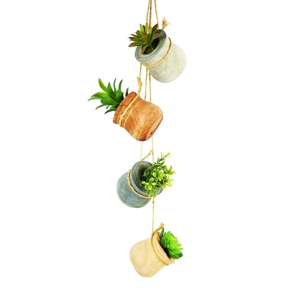 MODA MDW-1008-2031S wood pot decoration - 3.15*5.51 inches. Opens flyout.