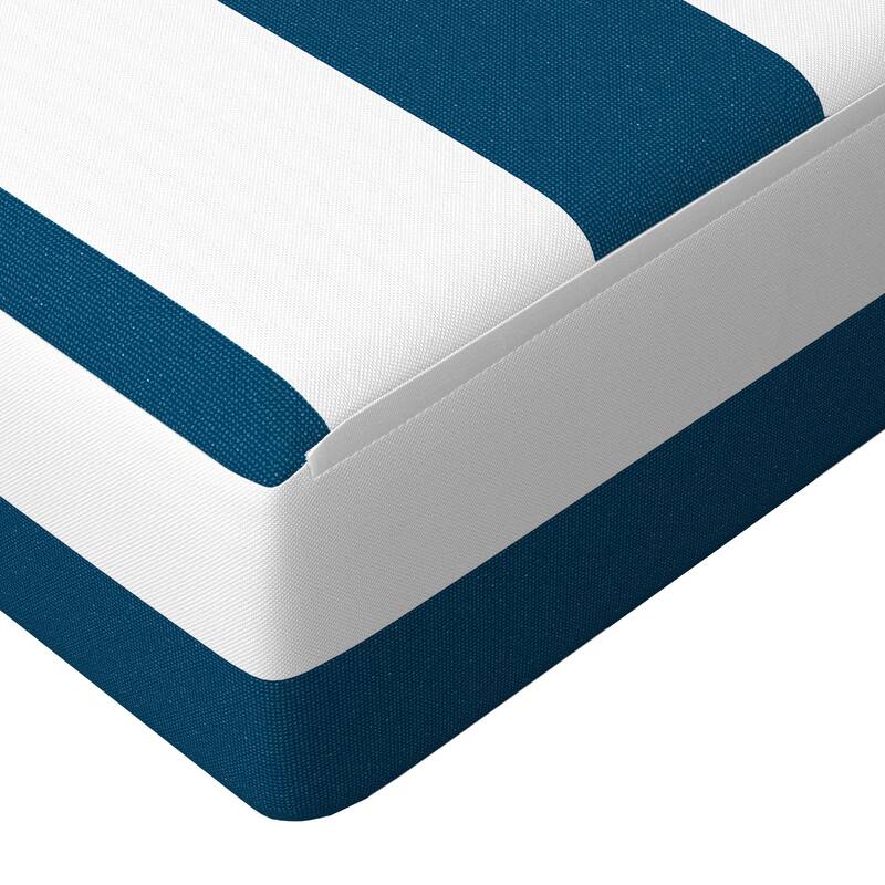 California Umbrella Outdoor Deep Seat Cushion Set, 24" x 48", Sunbrella Fabric, Densified Fiber Fill