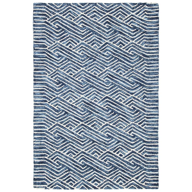 SAFAVIEH Handmade Blossom Cateluta Modern Floral Wool Rug