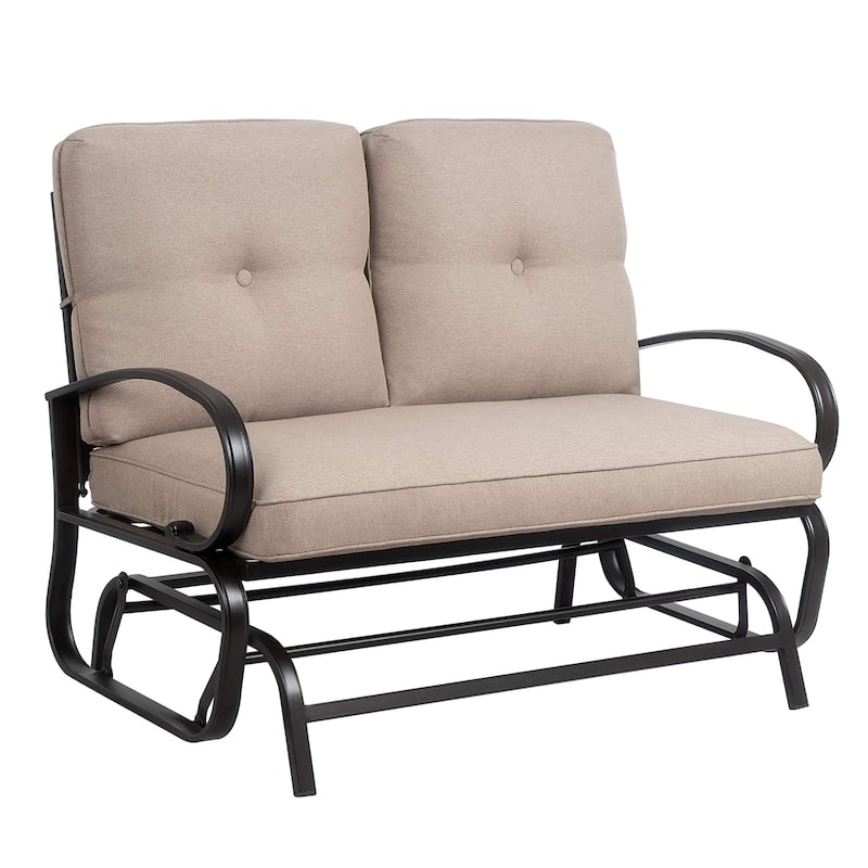 Futzca Outdoor Patio Glider Rocking Bench