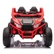 preview thumbnail 48 of 58, 24V Two-Seater UTV for Kids, Off-Road Ride On Car with Remote Control, Bluetooth, Four-Wheel Suspension, and Rear Storage Red