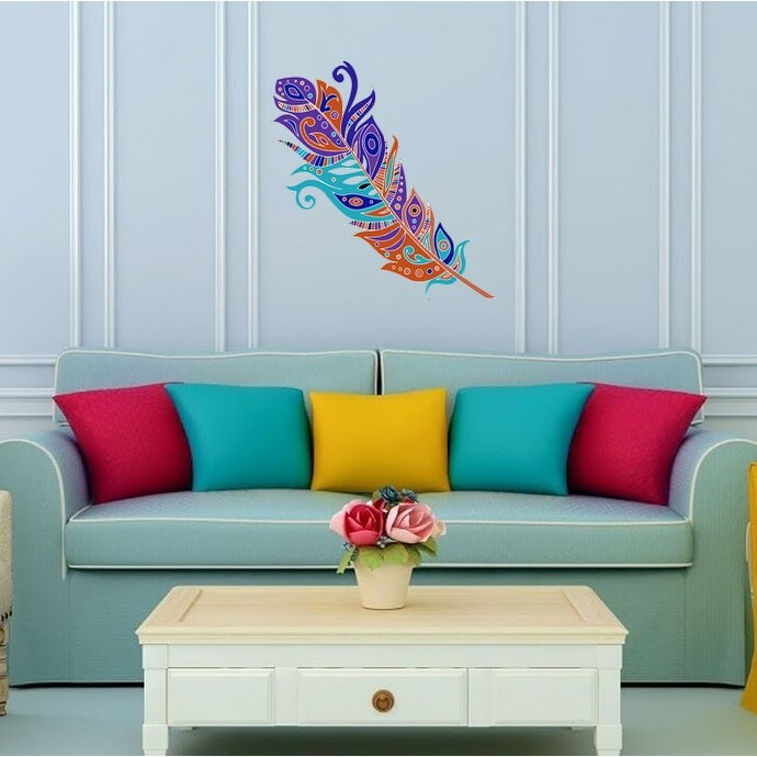 Beautiful Feather Wall Decal, Beautiful Feather Wall-image