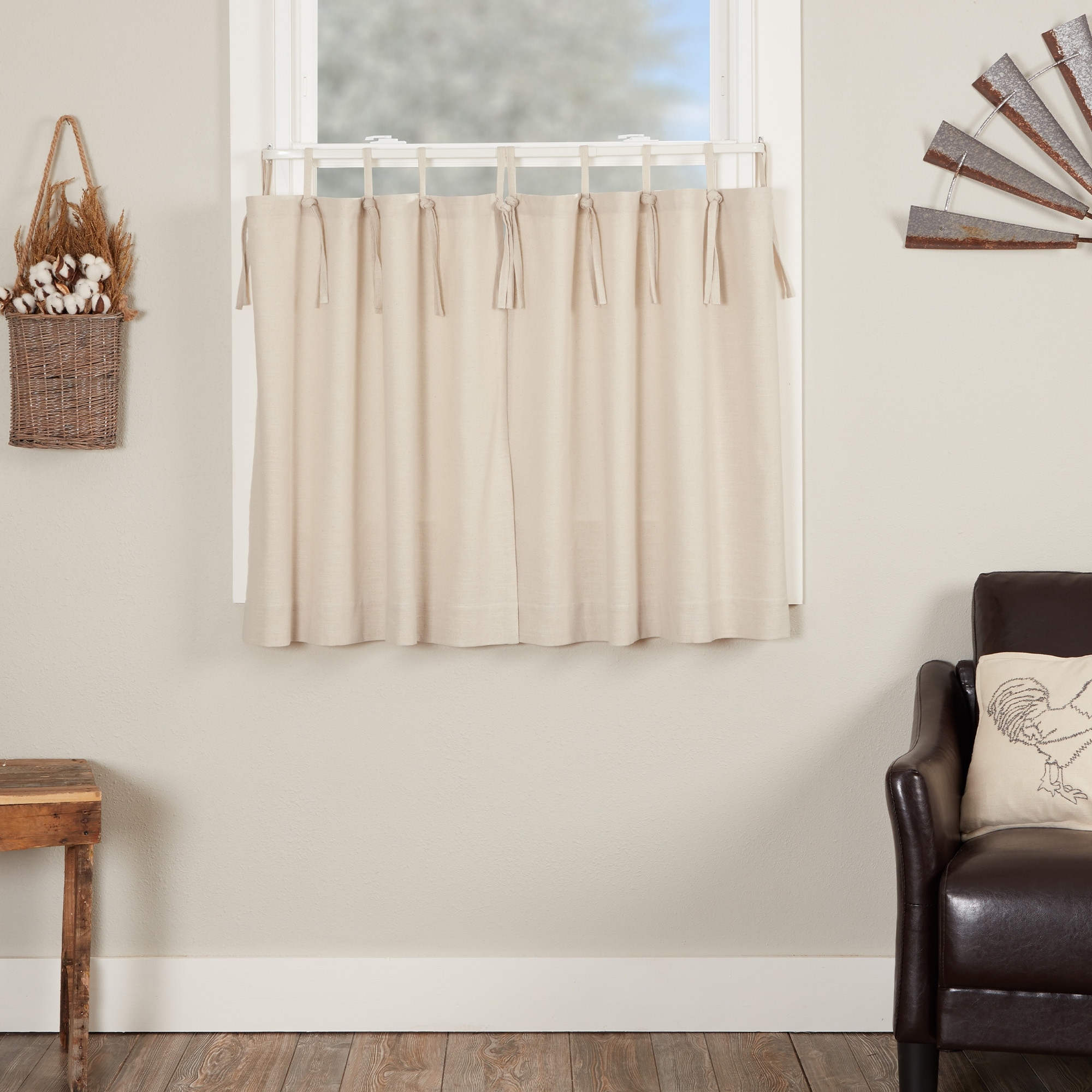 Market Place Natural Tie Top Tier Set of 2