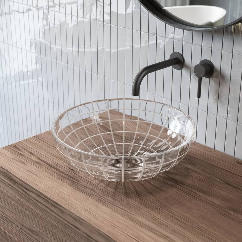Virage 16.5" Round Glass Vessel Sink - Glass