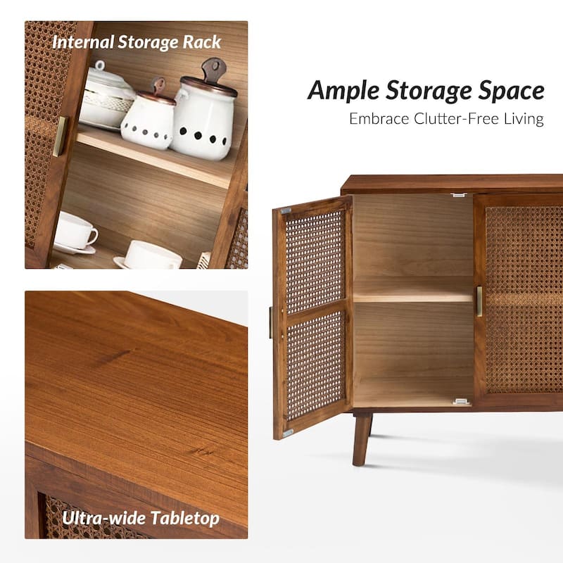 Borsippa 2-Door Accent Cabinet with Shelves by HULALA HOME