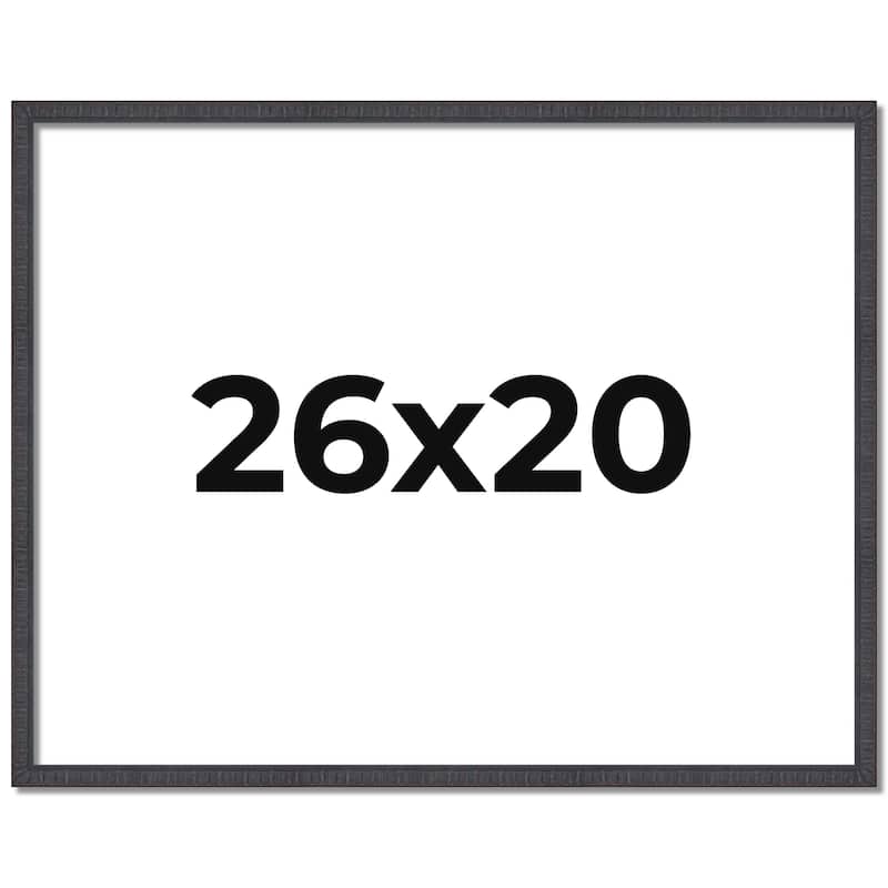 26x20 Frame Brown Solid Wood Picture Frame - Complete Modern Photo