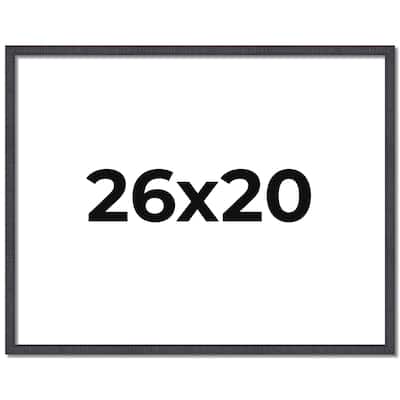 26x20 Frame Brown Solid Wood Picture Frame - Complete Modern Photo