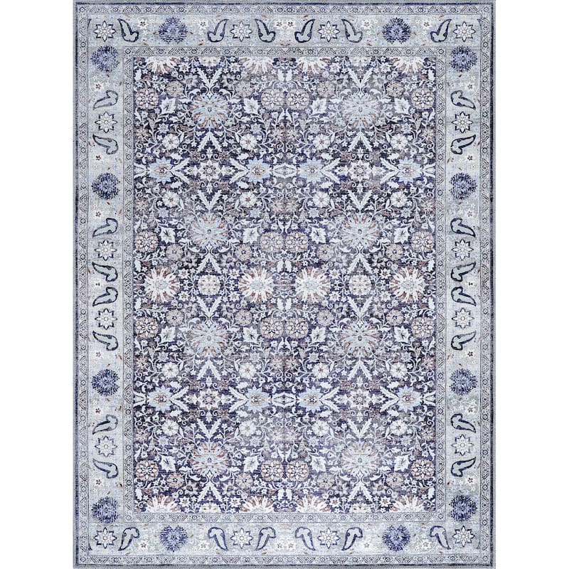 Vintage Traditional Machine Washable Non Slip Area Rugs for Living Room Bedroom Kitchen