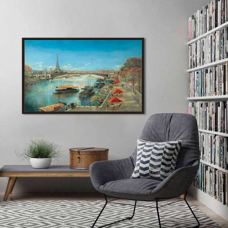 "River Tranquility" by Ruane Manning Print on Floating Canvas