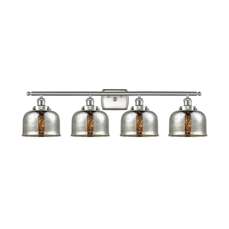 Innovations Lighting Ballston Urban Bell - 4 Light 38" Bath Vanity Light - Silver Plated Mercury/Brushed Satin Nickel
