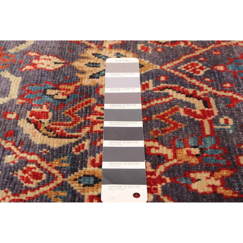 ECARPETGALLERY Hand-knotted Andelz Dark Grey Wool Rug - 3' 4" x 10' 6"