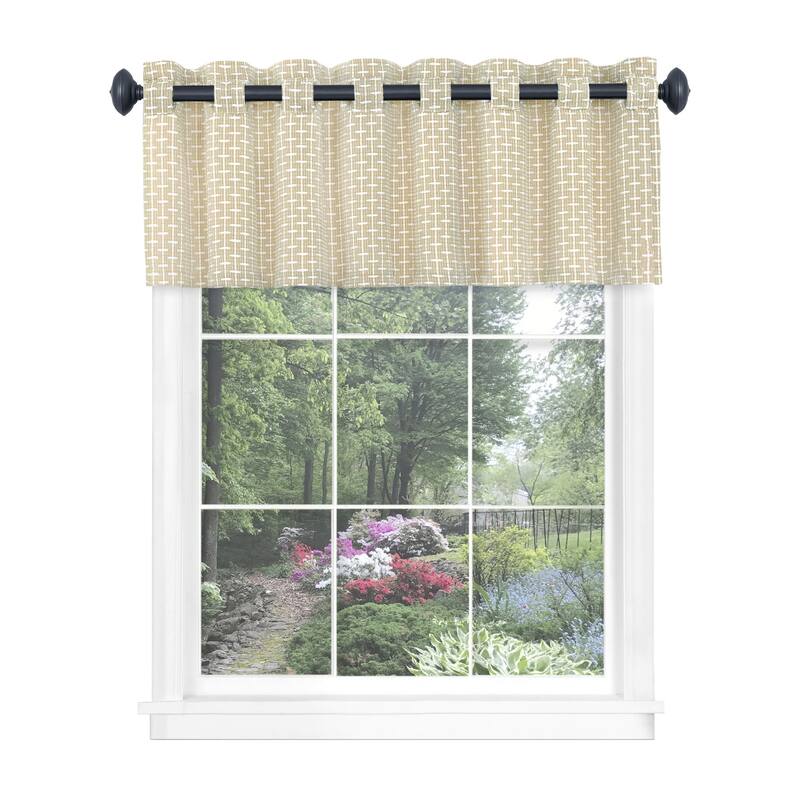Achim Bedford Window Curtain Valance - 58" x 13" - 58" x 13"