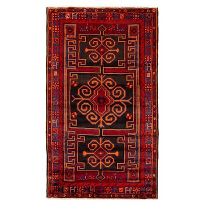 ECARPETGALLERY Hand-knotted Konya Anatolian Red Wool Rug - 4'2 x 7'3