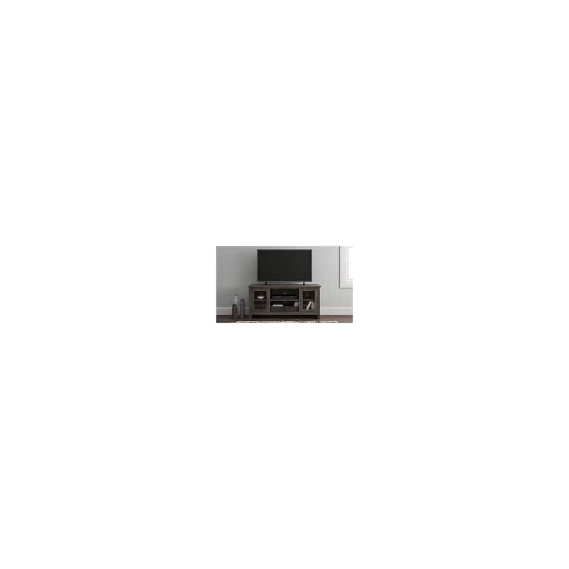 Arlenbry Contemporary Large TV Stand w/Fireplace Option, Gray - 59"
