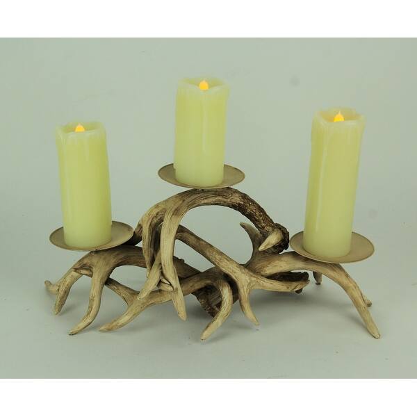 Shop Rustic Triple Antler Candelabra 3 Pillar Or Votive Candle
