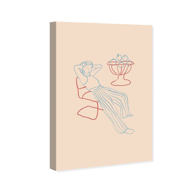 Wynwood Studio Canvas Fashion and Glam At my own pace Blue and Light Blue Modern & Contemporary Wall Art Canvas Print