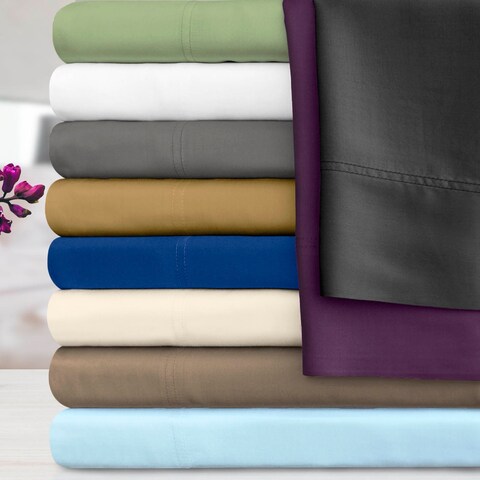 Miranda Haus 300-Thread Count Rayon from Bamboo Solid Bed Sheet Set