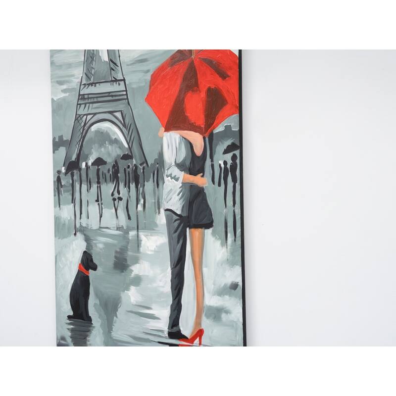 Wandela Wall Canvas Paintings 47'' x 19'' - Grey