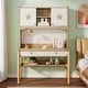 preview thumbnail 6 of 10, 47" Industrial Kids Desk Study Station with Drawer and Hutch for Home