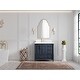 preview thumbnail 110 of 128, Willow Collections 36 in x 22 Aberdeen Freestanding Left Offset Sink Bathroom Vanity with Quartz or Marble Countertop