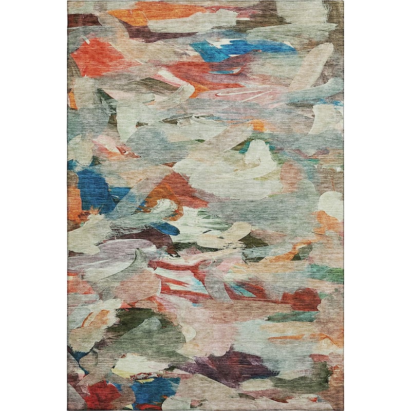Premium Washable Super Soft Brushstrokes Abstract Mayfield Rug