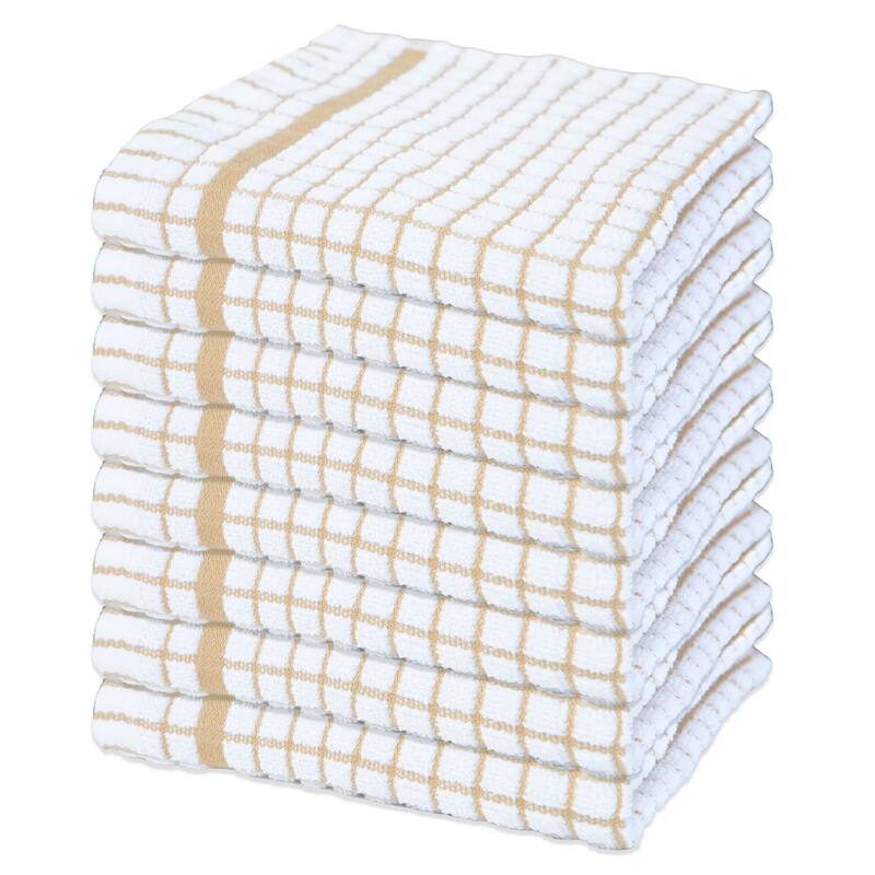 The Sloppy Chef Classic Checkered 8-Piece Dishcloths - 13x13