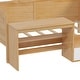 preview thumbnail 18 of 16, Wooden Twin Size Daybed with Storage Shelves and Lockers, Multi-functional Bed with Study Desk and Matching Stool, White