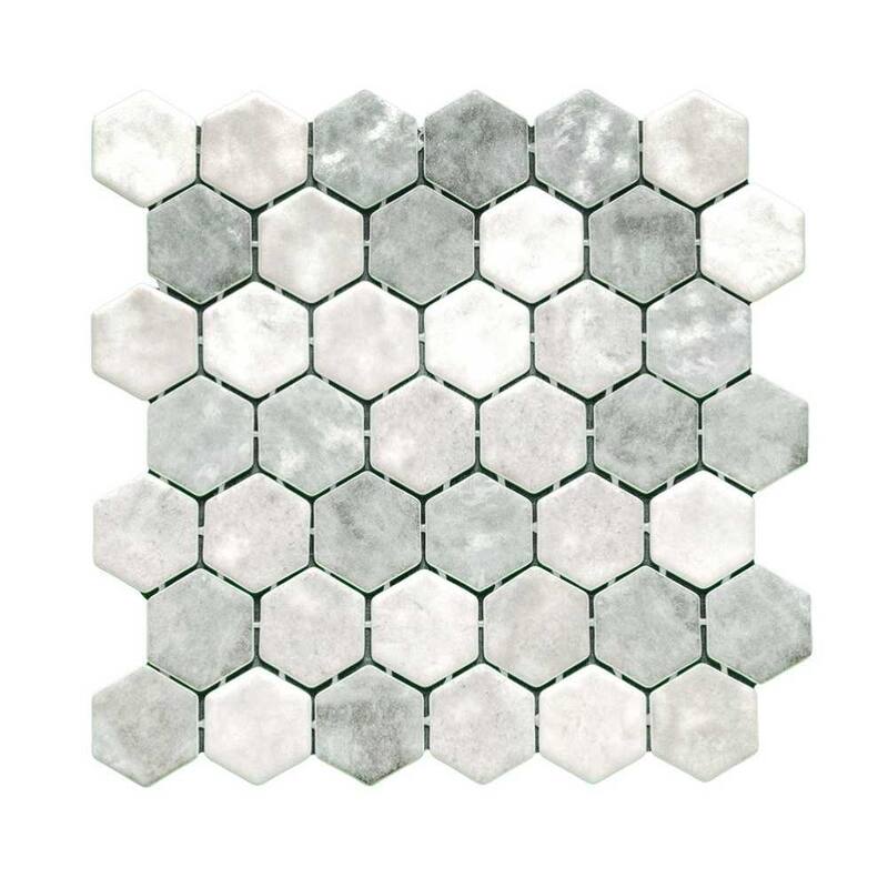 The Tile Life Eterna Hex 2x2 Glass Floor, Wall & Backsplash Tile