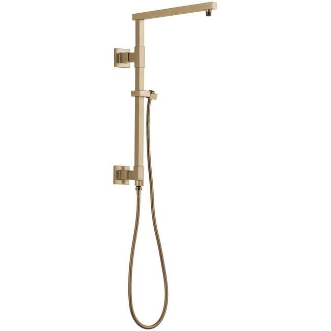 Delta Emerge 18" Angular Shower Column with Hose and Integrated - Lumicoat Champagne Bronze