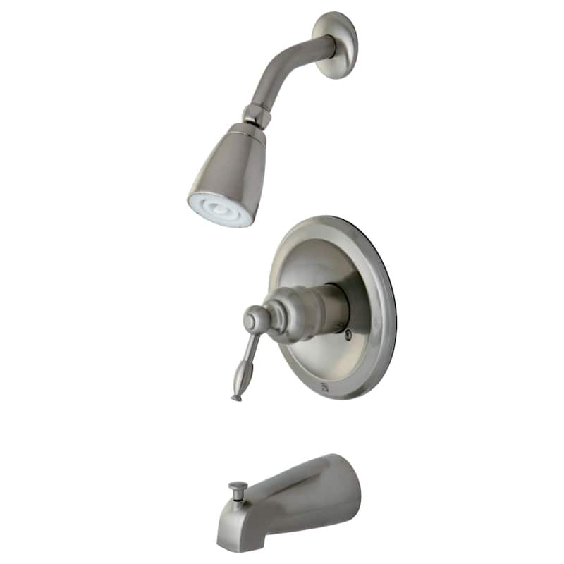 Kingston Brass Tub and Shower Faucet - Brushed Nickel