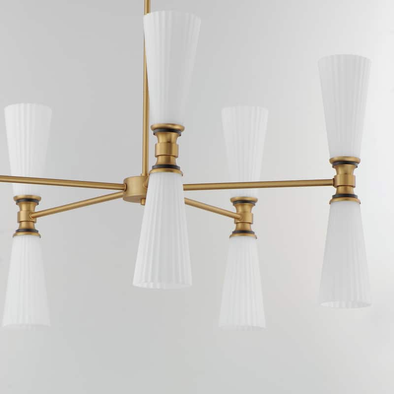 Maxim 24825SW Krevat 10 Light 32" Wide Chandelier
