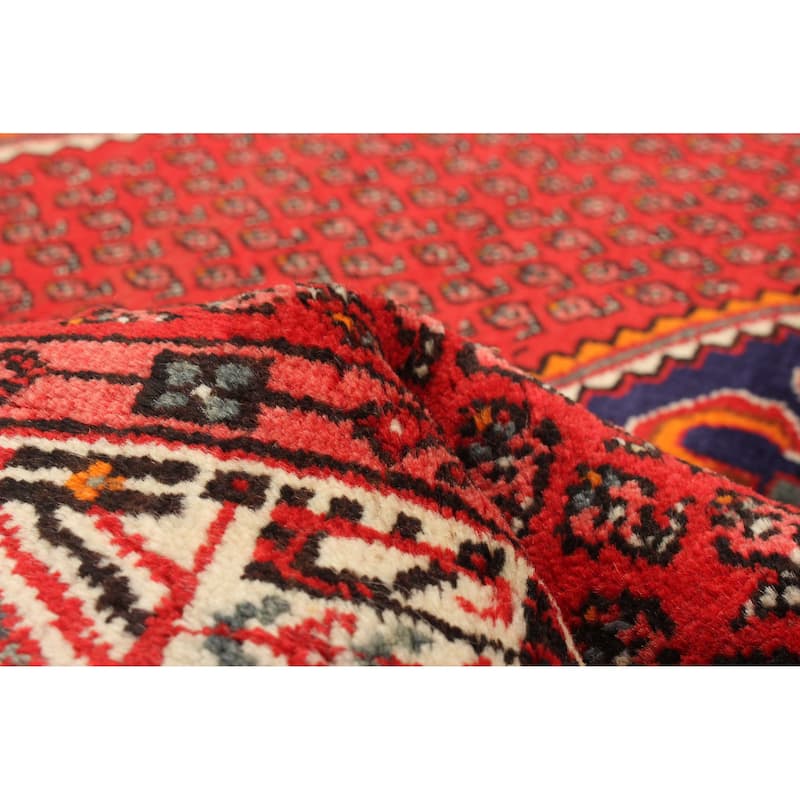 ECARPETGALLERY Hand-knotted Andelz Red Wool Rug - 4'5 x 6'6