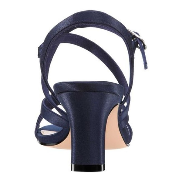 nina genaya strappy evening sandals navy