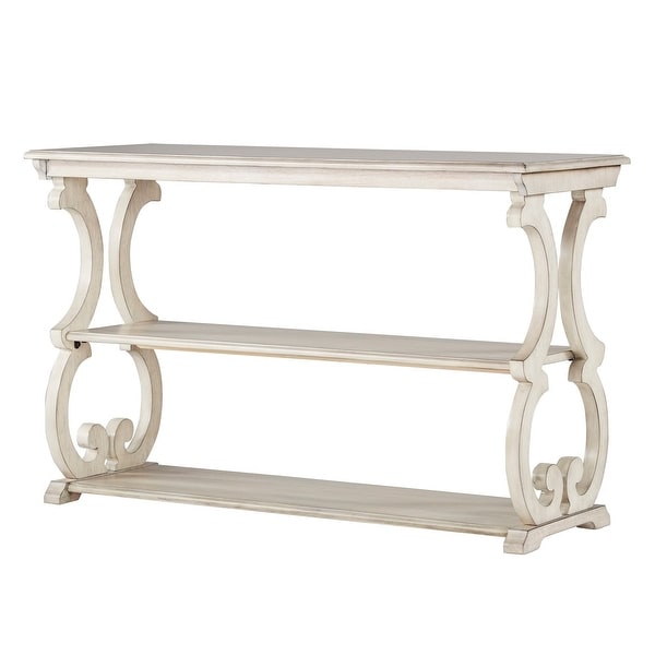 Lorraine Wood Scroll TV Stand Sofa Table by iNSPIRE Q Classic On Sale Bed Bath Beyond 14139014