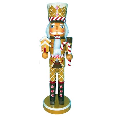 14" Gingerbread Soldier Standing Christmas Nutcracker
