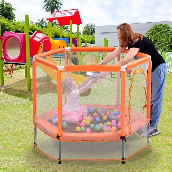 mini trampoline with net
