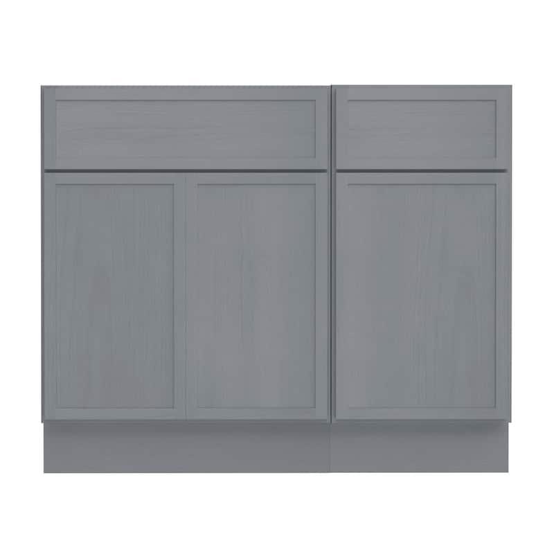 Vanity Art 39" Oak Freestanding Bathroom Vanity Cabinet without Top