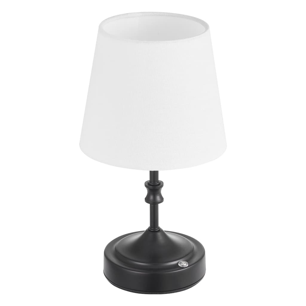 Cordless Rechargeable Table Lamp with Adjustable Brightness and Fabric Shade - 5.9 x 5.9 x 10 inch