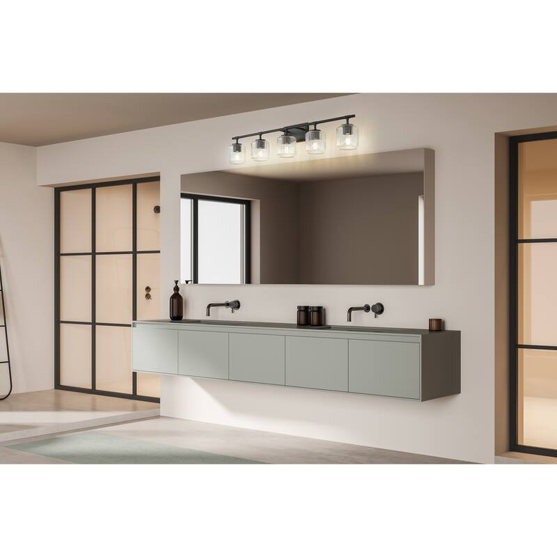 Z-Lite Landon 5 Light Vanity - Matte Black