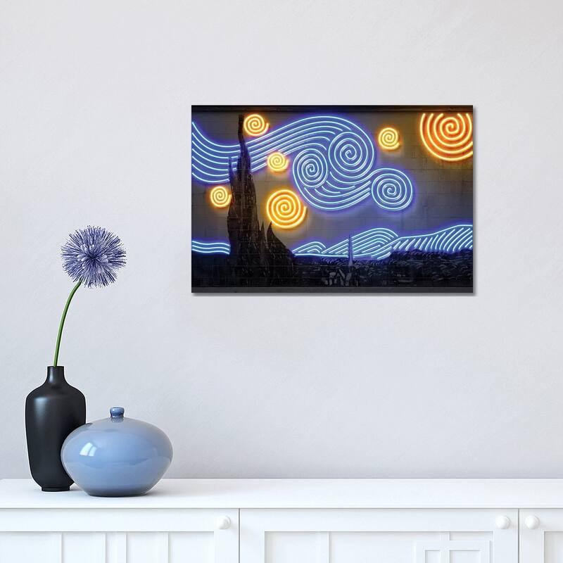 iCanvas "Starry Night" by Octavian Mielu Canvas Print - 12x18x1.5