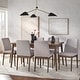 preview thumbnail 1 of 7, Carson Carrington Lulea Mid-century 7-piece Dining Set Walnut/Light Grey