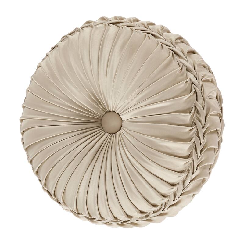J. Queen New York Jacqueline Tufted Round Decorative Throw Pillow