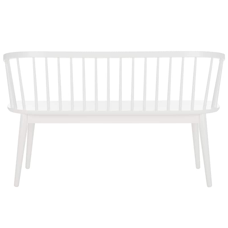 SAFAVIEH Sibyl Farmhouse Solid Wood Spindle Bench - 53"W x 19"D x 31"H