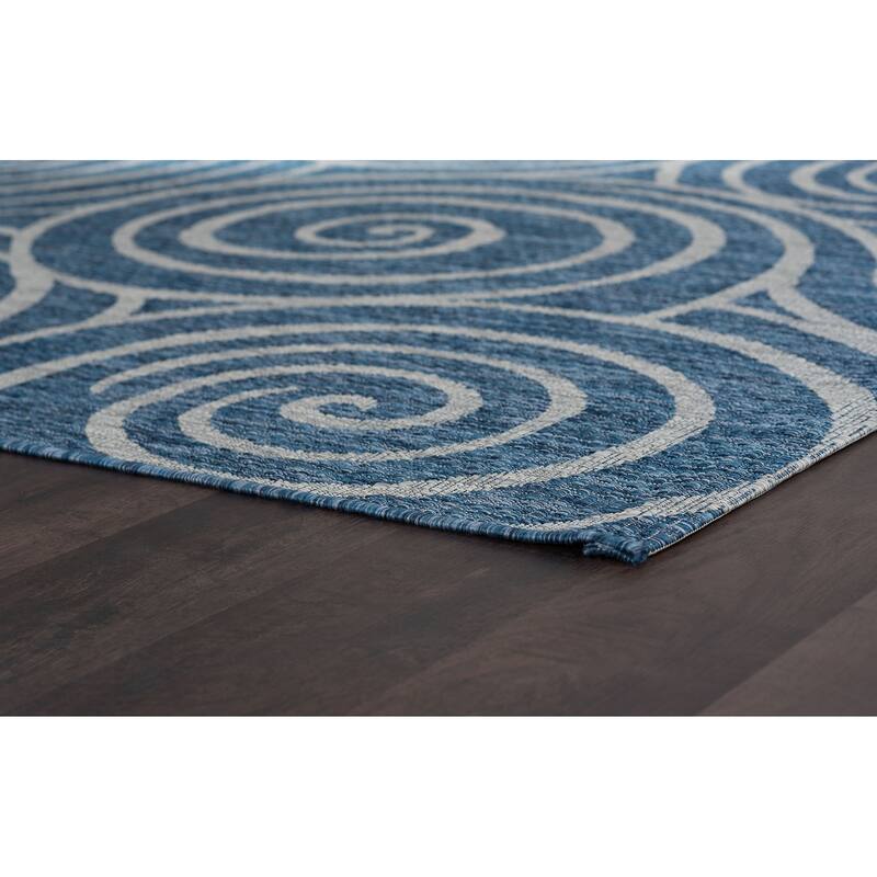 Colonnade Transitional Geometric Indoor/Outdoor Area Rug