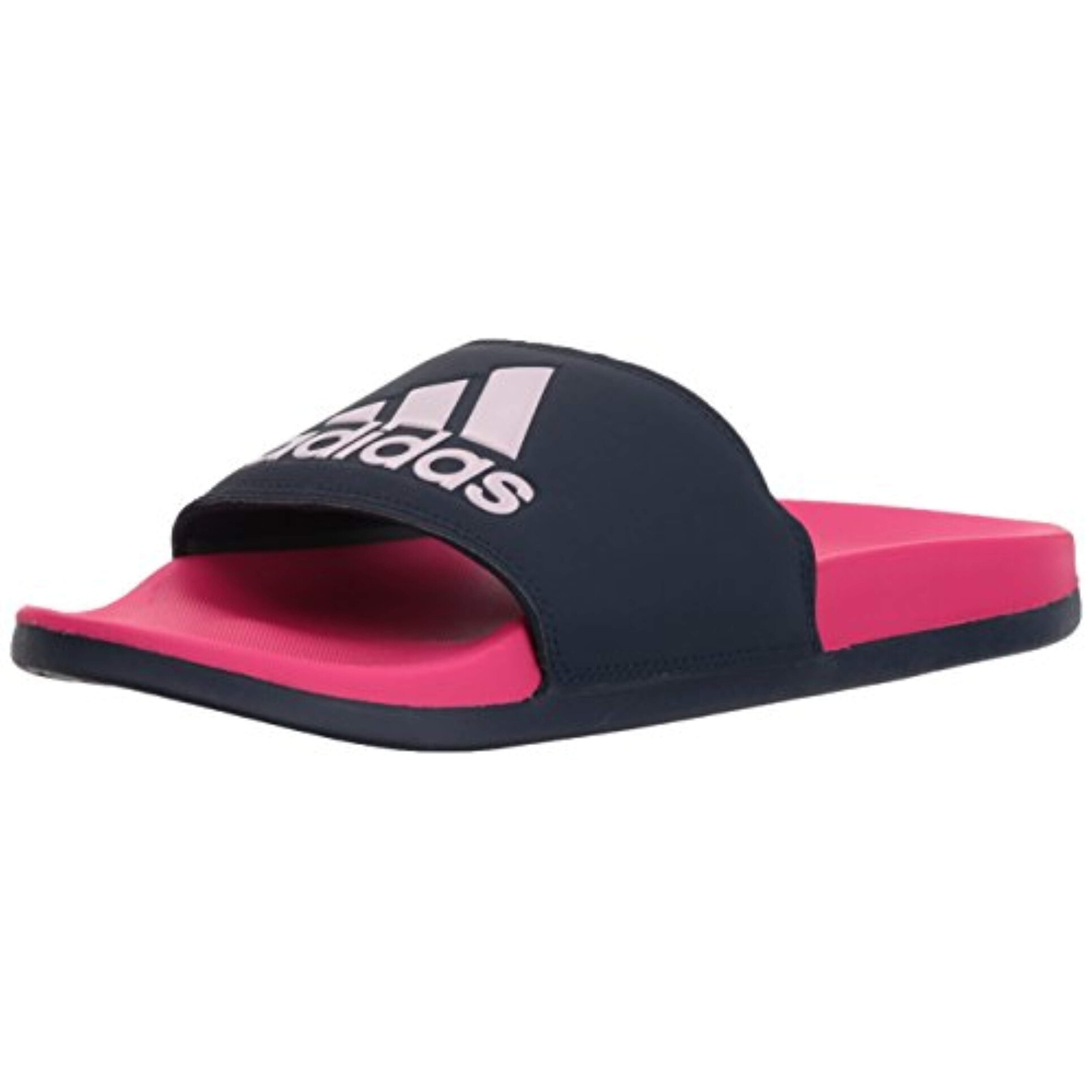 pink adidas cloudfoam slides