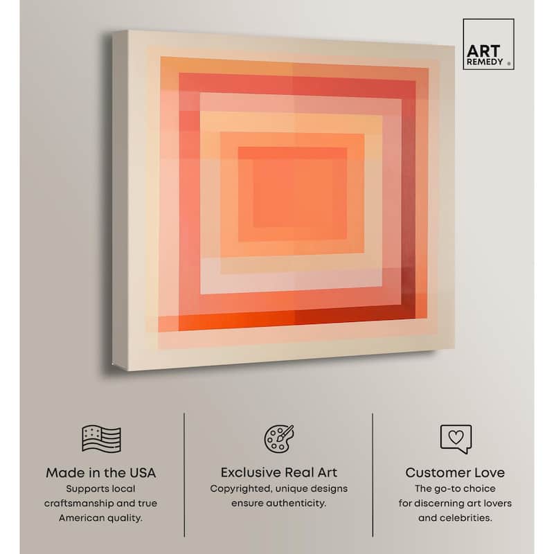 Minimal Color Blocks III Canvas by Art Remedy, Gallery Wrapped