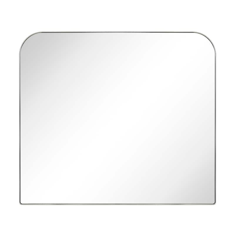 TEHOME Decole Arch Metal Wall Mirror - 30" x 34" - Chrome