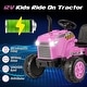 preview thumbnail 35 of 38, Gymax 2-in-1 Electric Toy Car 12V Kids Ride On Tractor w/ Trailer
