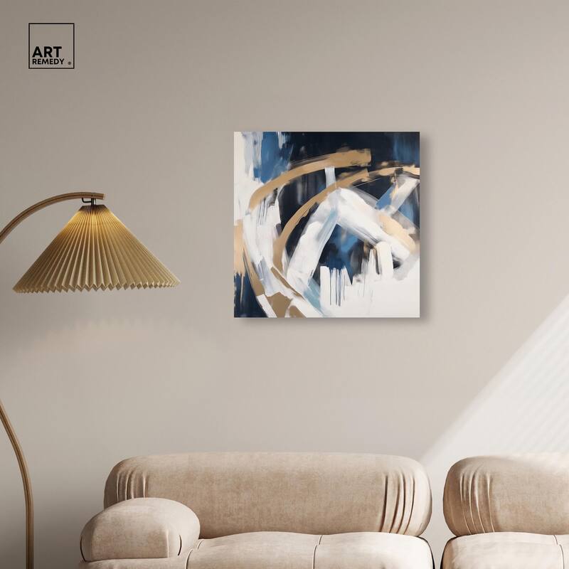 Golden Vortex II Canvas by Art Remedy, Gallery Wrapped
