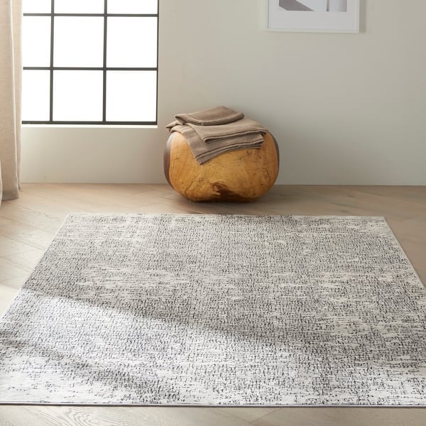 slide 2 of 10, Calvin Klein Vapor Area Rug 5'3" x 7'3" - Ivory/Black